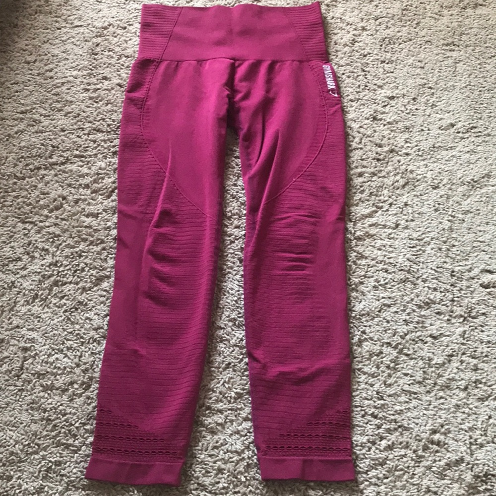 Burgundy Gymshark Energy Seamless